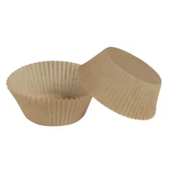 CAISSETTE PAPIER PLISSEE COULEUR KRAFT