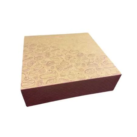 boite pâtissière kraft brun impression passe partout boite pâtissière kraft brun impression passe partout