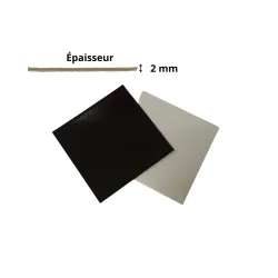 100 carrés angles droits double face blanc et noir