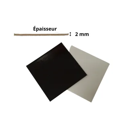 100 carrés angles droits double face blanc et noir
