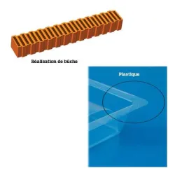 MOULE BUCHE ET BUCHETTE PLASTIQUE