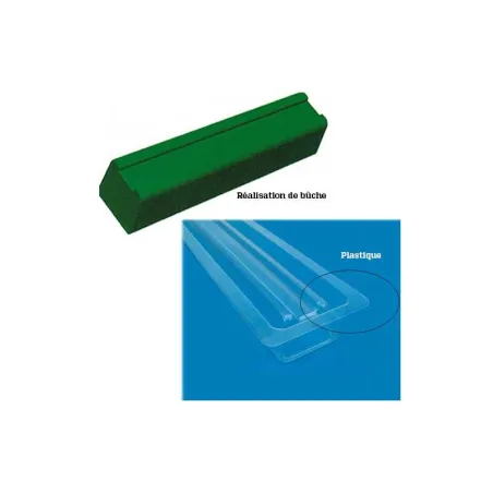 Buche ronde fond plat