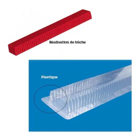 MOULE BUCHE ET BUCHETTE PLASTIQUE