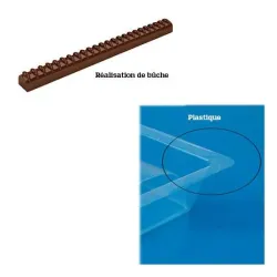 MOULE BUCHE ET BUCHETTE PLASTIQUE