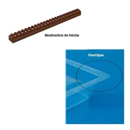 MOULE BUCHE ET BUCHETTE PLASTIQUE