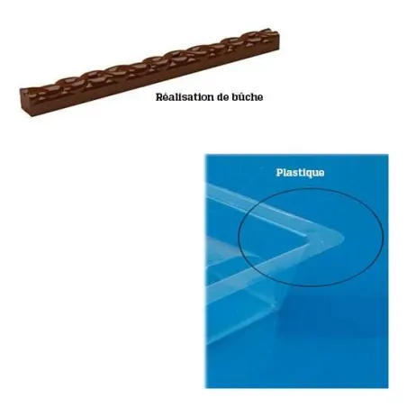 Moule à buches et buchettes de Noël avec Papa France