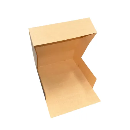 Boites pâtissière kraft ouverture frontale hauteur 8 cm Boites pâtissière kraft ouverture frontale hauteur 8 cm