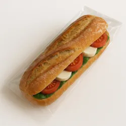 SAC SANDWICH TRANSPARENT POLYPRO AVEC SOUFFLET