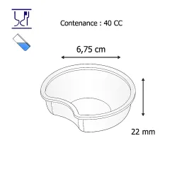 Pot à dessert en plastique avec Insert Delipack à prix imbattable