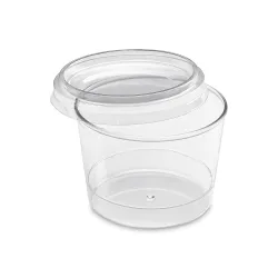 Verrine bodega plastique avec couvercle