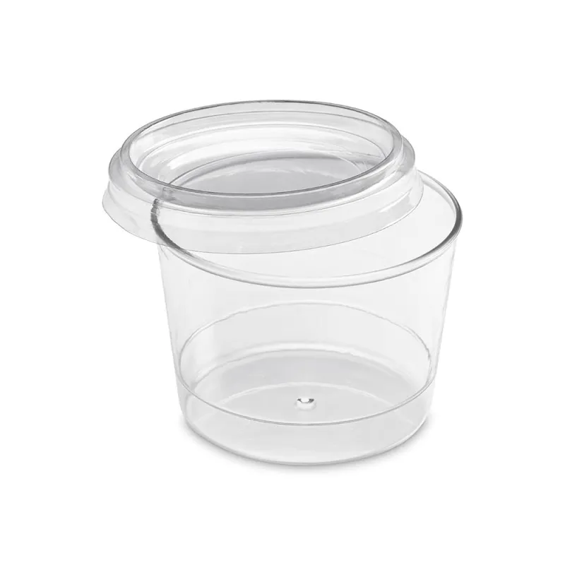 Verrine bodega plastique avec couvercle