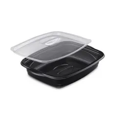 Marmipack pour plat chaud en plastique noire