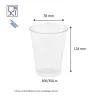 Gobelet plastique 78 mm contenance 300 cc