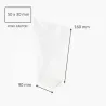 Sac polypropylène transparent 90x160 mm avec fond carton – emballage alimentaire transparent pour biscuits Sac polypropylène transparent 90x160 mm avec fond carton – emballage alimentaire transparent pour biscuits