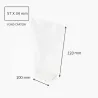 Sac polypropylène transparent 10x220 mm avec fond carton – emballage alimentaire transparent pour biscuits