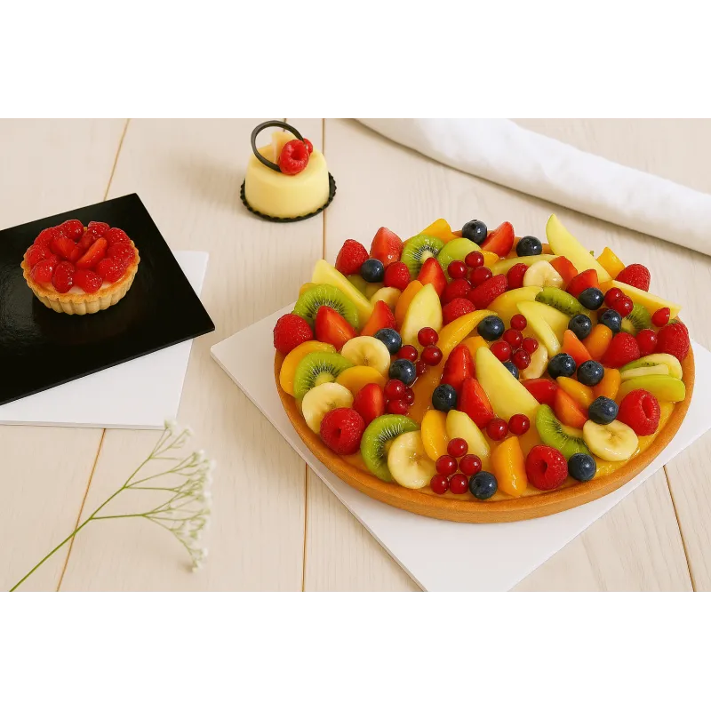 Support carton Blanc/ noir 1500 gsm epais