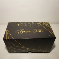 boite a buches noires et or