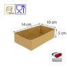 Caissette pâtissière carton kraft brun - 14 cm