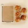 sac papier kraft croissant viennoiserie 12 X 15 cm papa france