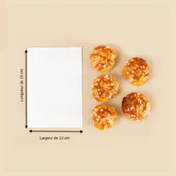 sac viennoiserie papier kraft 15x12 cm papa france