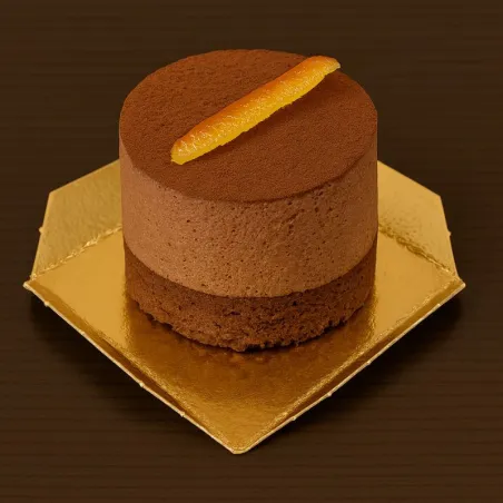 carré plié carton Or Noir 8x8 cm