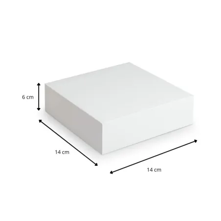 Boite Pâtissière Blanche 14x14x6 cm Papa France