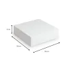Boite Pâtissière Blanche 26x26x5 cm Papa France