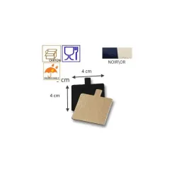 Support carton languette double face,  choix pour emballage pâtisserie