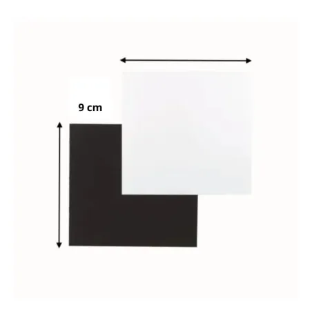 support pâtisserie carré noir et blanc 9 cm