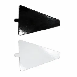 support gâteau triangle Noir et blanc