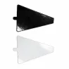 support gâteau triangle Noir et blanc