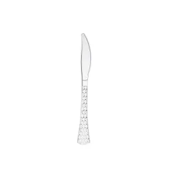 couteau réutilisable glamour argent