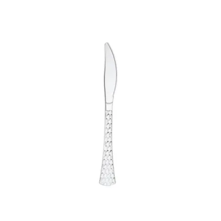 couteau réutilisable glamour argent