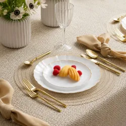 Assiettes Réutilisables Élégantes – Assiettes Premium pour Réceptions