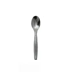 cuillère plastique réutilisable argent