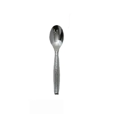 cuillère plastique réutilisable argent