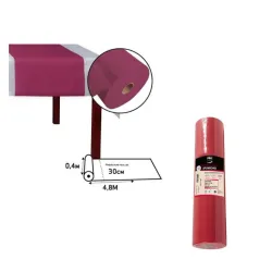 Set et chemin de table rouleau  rouleau spunbond bordeaux