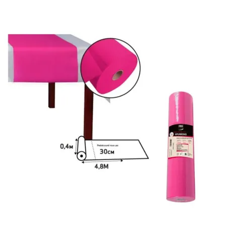 Set et chemin de table rouleau  rouleau spunbond fuschia