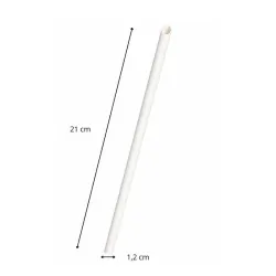 paille biseautée carton large