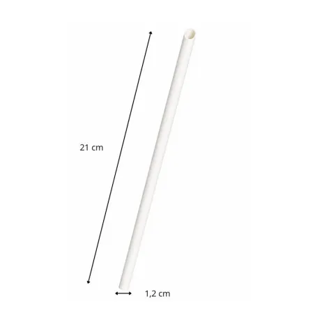 paille biseautée carton large