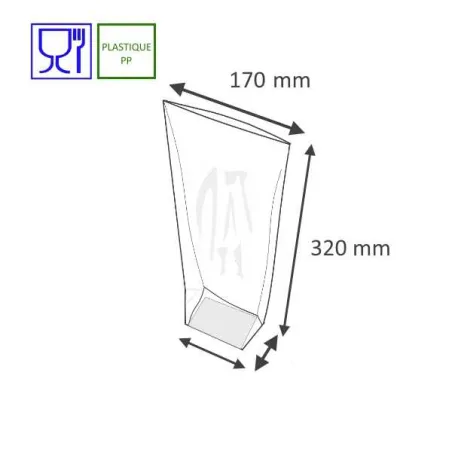 Sachet plastique pour bonbon, pâtisseries, Boulangeries, Confiseries