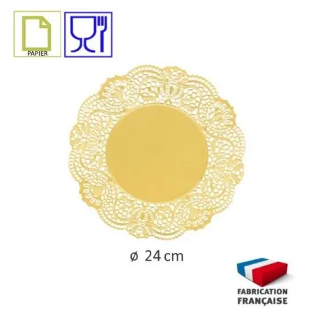 SUPPORT DENTELLE PAPIER CLASSIC OR NORDIA - 6 SUPPORT DENTELLE PAPIER CLASSIC OR NORDIA - 6