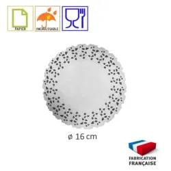 SUPPORT DENTELLE PAPIER INGRAISSABLE NORDIA - 13