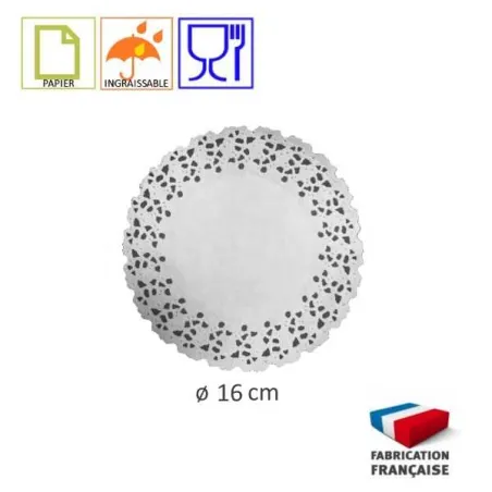 SUPPORT DENTELLE PAPIER INGRAISSABLE NORDIA - 13