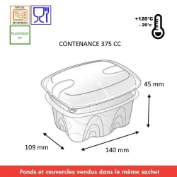 La barquette traiteur pour plat chaud avec couvercle pour micro-ondes