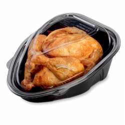 Emballage, barquette et couvercle micro-ondable pour vos poulets