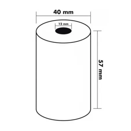 ROULEAU THERMIQUE CARTE BLEUE 57*40*12MM ROULEAU THERMIQUE CARTE BLEUE 57*40*12MM