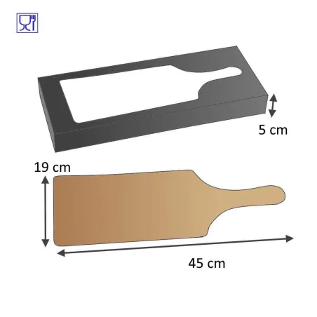 Plancha pour tapas en carton, emballage pour vos tapas