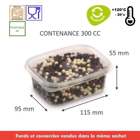 Boite plastique réutilisable Prestipack, emballage alimentaire Boite plastique réutilisable Prestipack, emballage alimentaire