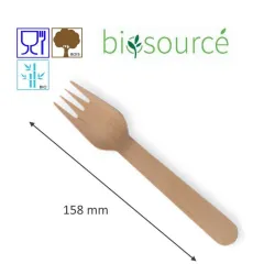 FOURCHETTE EN BOIS JETABLE